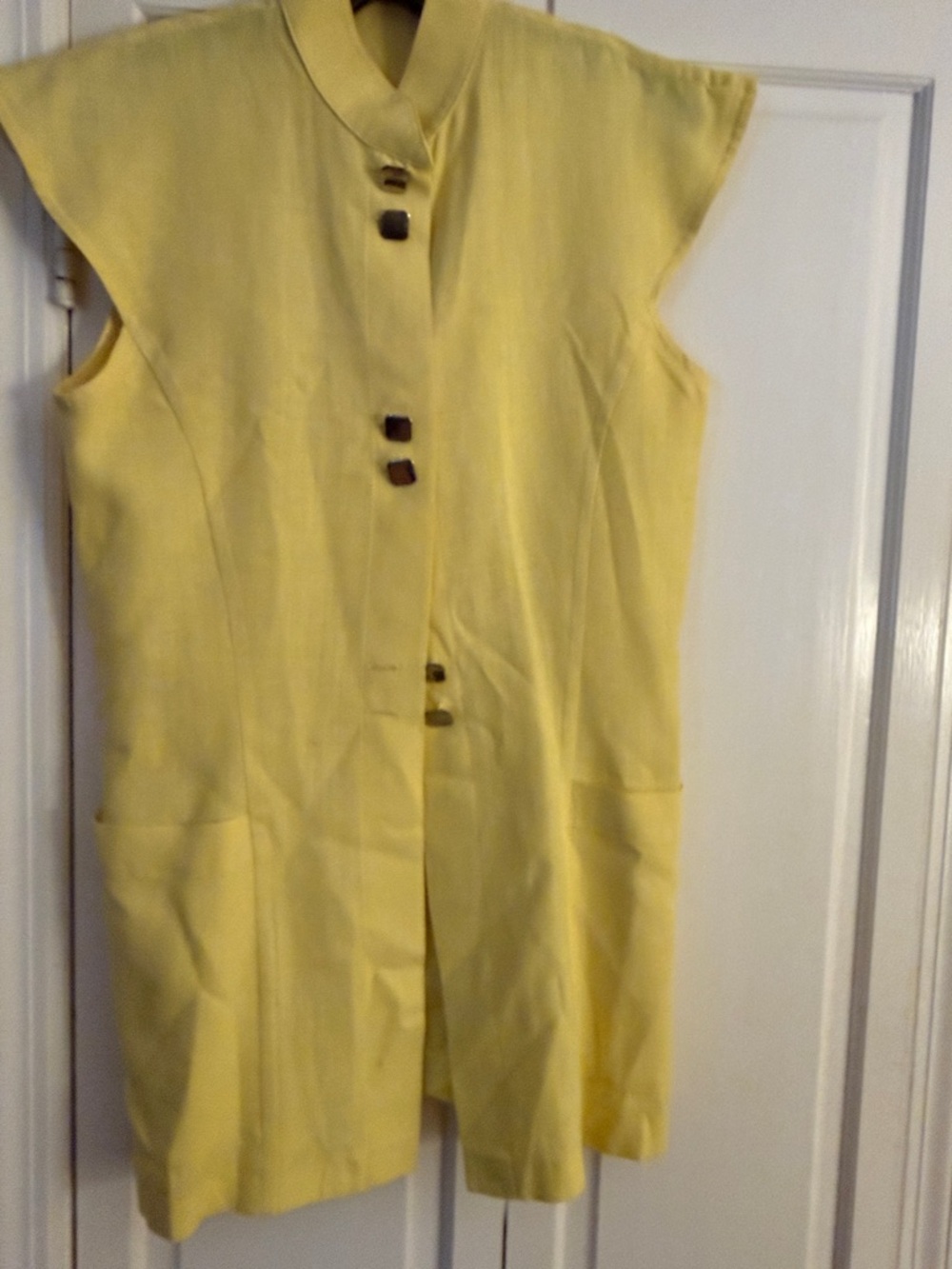 Claude Bert Paris Yellow Button-Front skirt and blouse